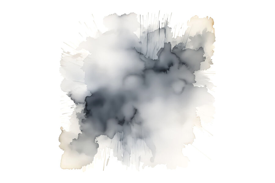 Nube blanca y negra