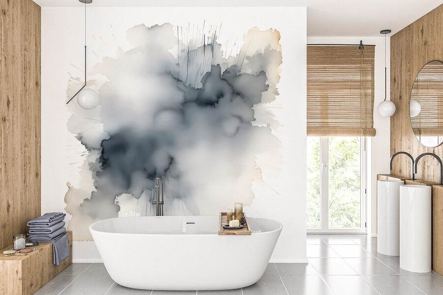 Nube blanca y negra