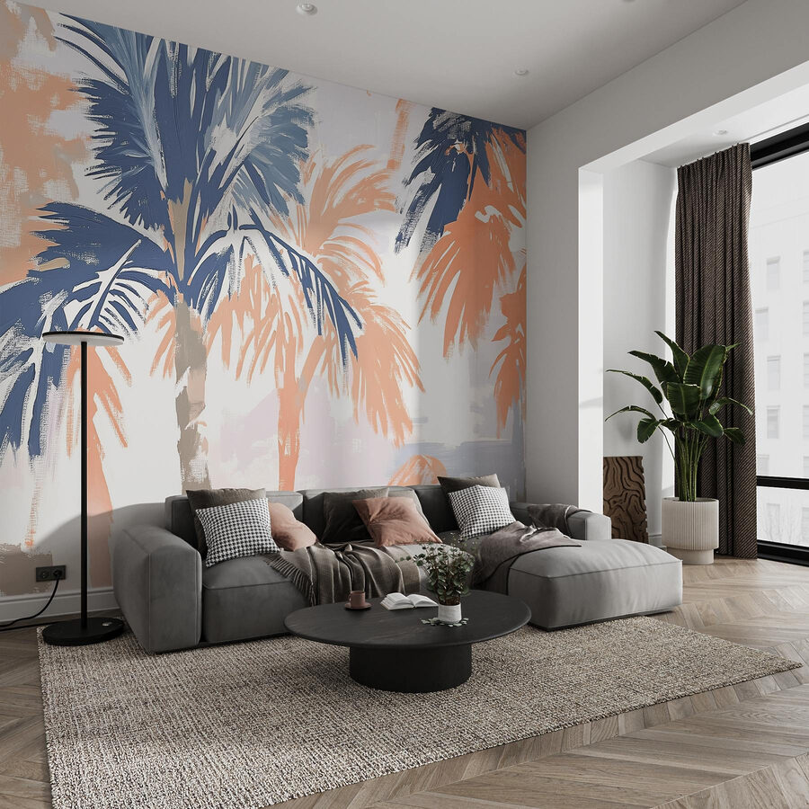 Pintura de palmeras