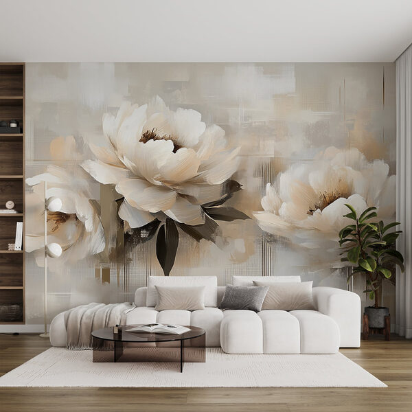 Pintura de flores sobre fondo blanco Pintura de flores sobre fondo blanco