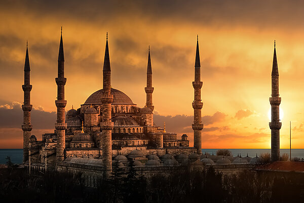 Large building with towers and towers