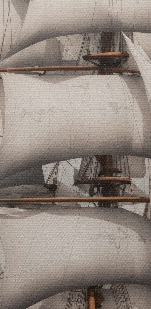 Painting of a ship in the ocean Painting of a ship in the ocean