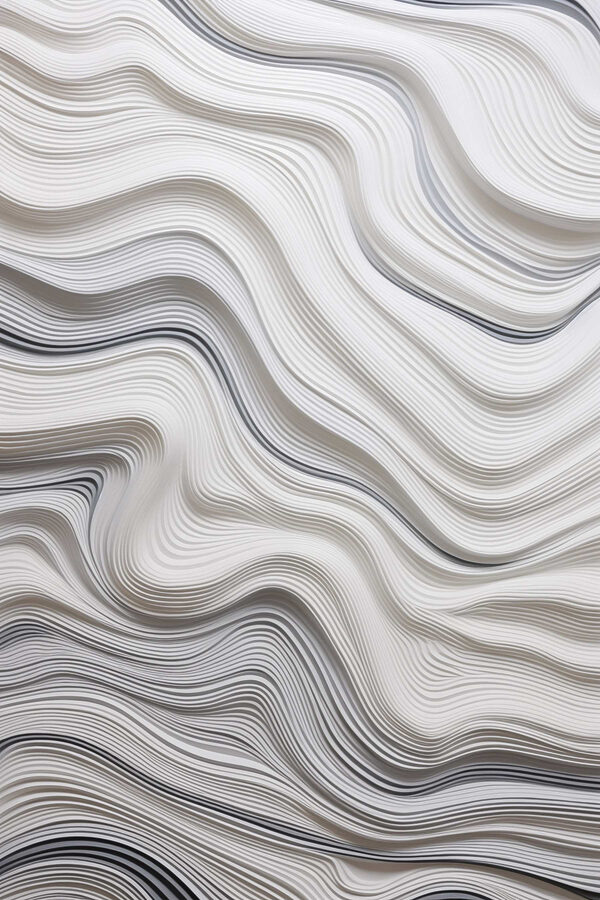 White and black wavy lines