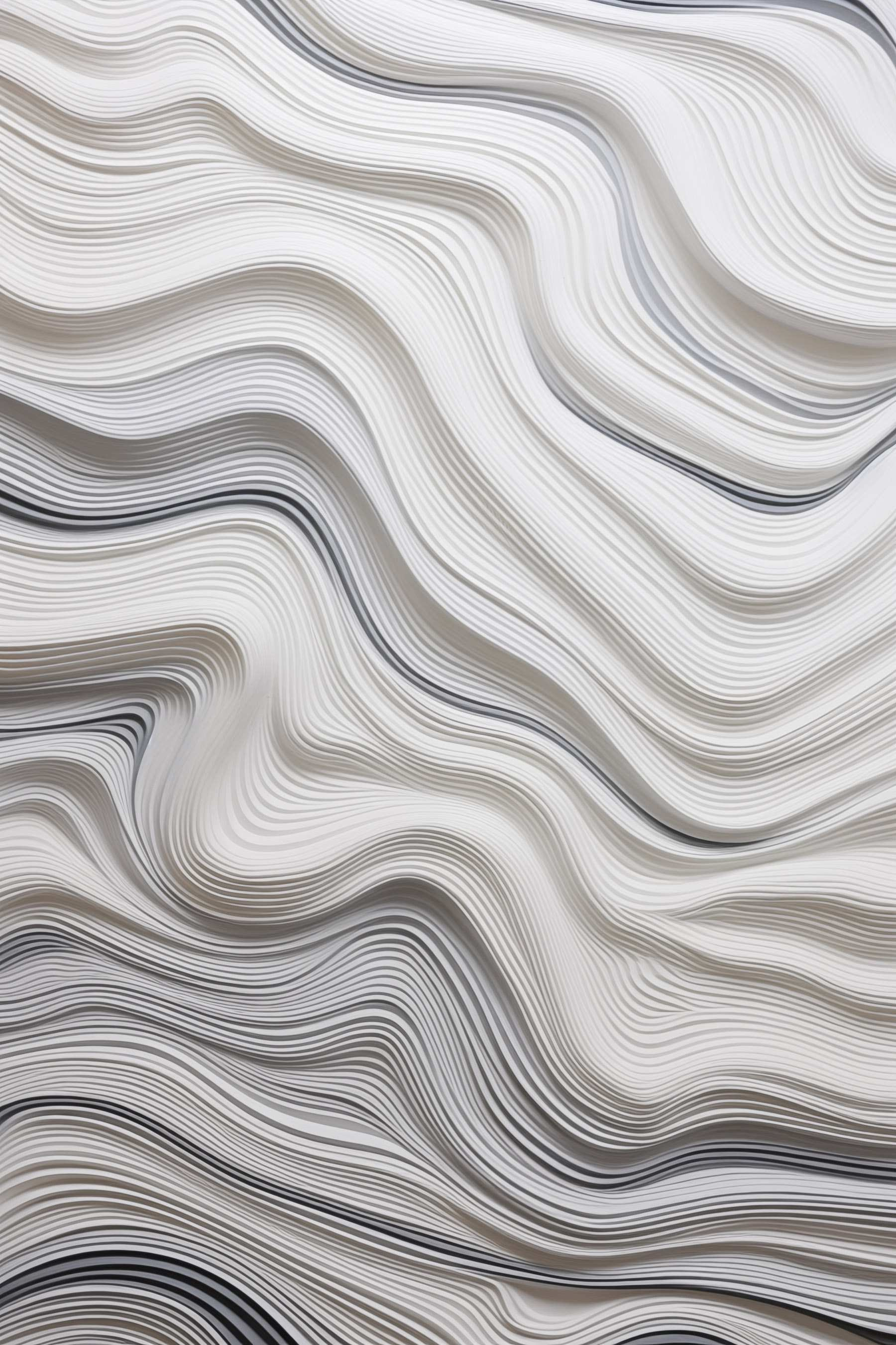 White and black wavy lines