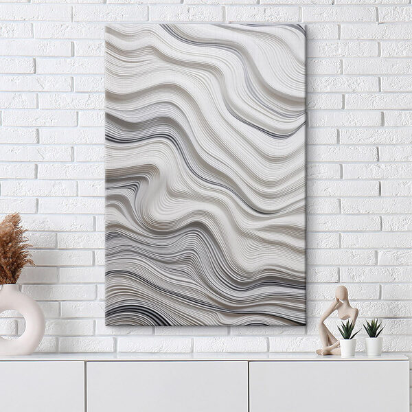 White and black wavy lines