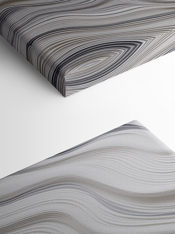 White and black wavy lines