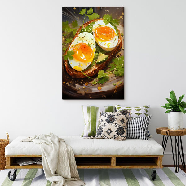 Breakfast delight on avocado toast Breakfast delight on avocado toast