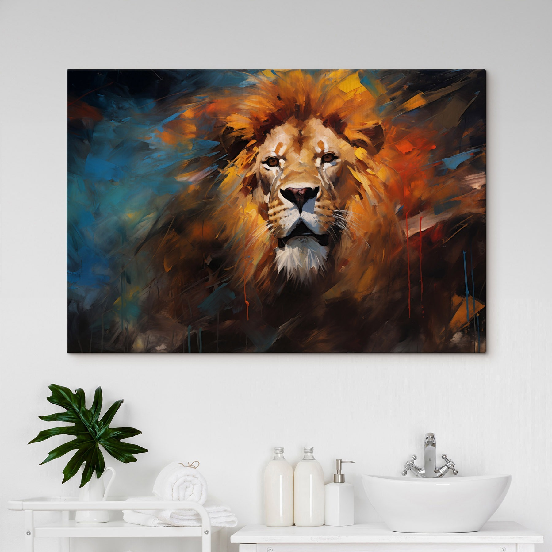 Lion with a mane Lion with a mane