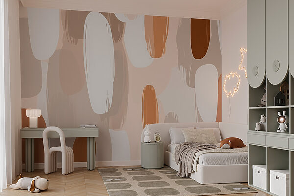 Pattern of brown and white paint Pattern of brown and white paint