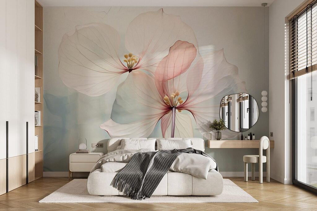 Delicate petals in soft hues