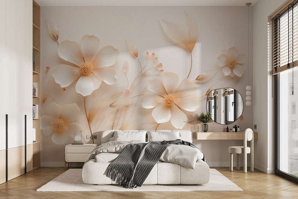 Delicate blooms on a soft backdrop