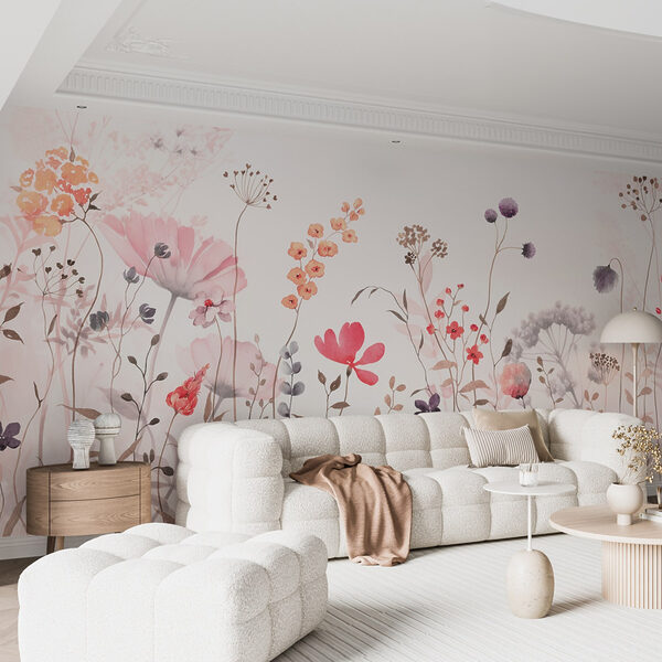 Painting of flowers and plants