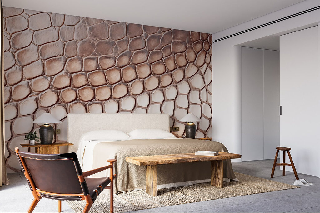 Textured reptilian skin pattern close-up