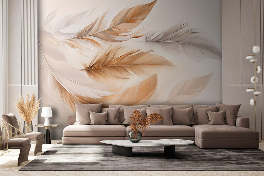 Grupo de plumas de diferentes colores