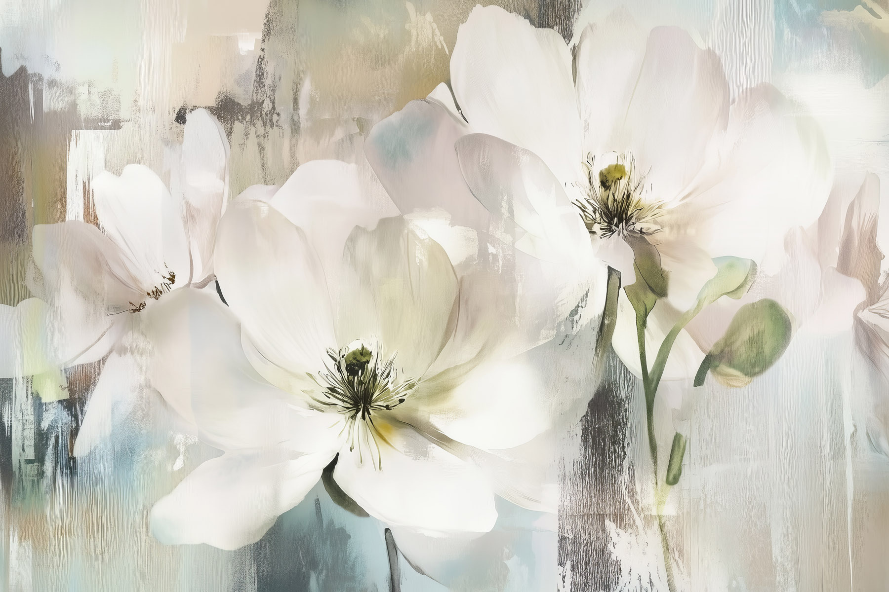 Delicate blooms in soft colors Delicate blooms in soft colors
