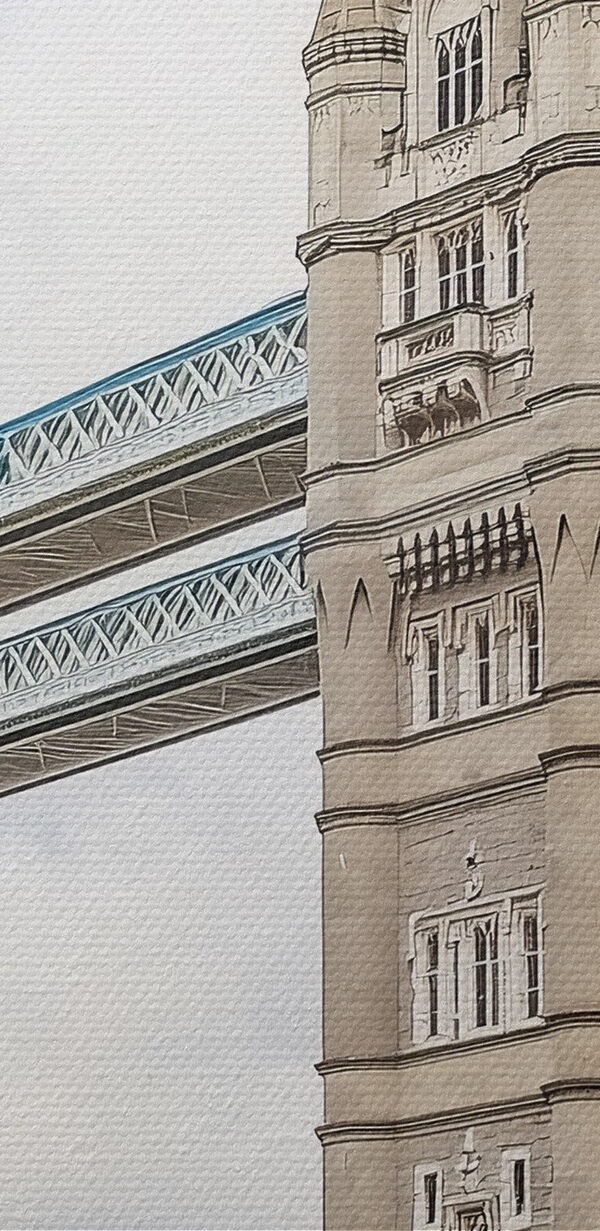 Bridge with towers and a bridge over water