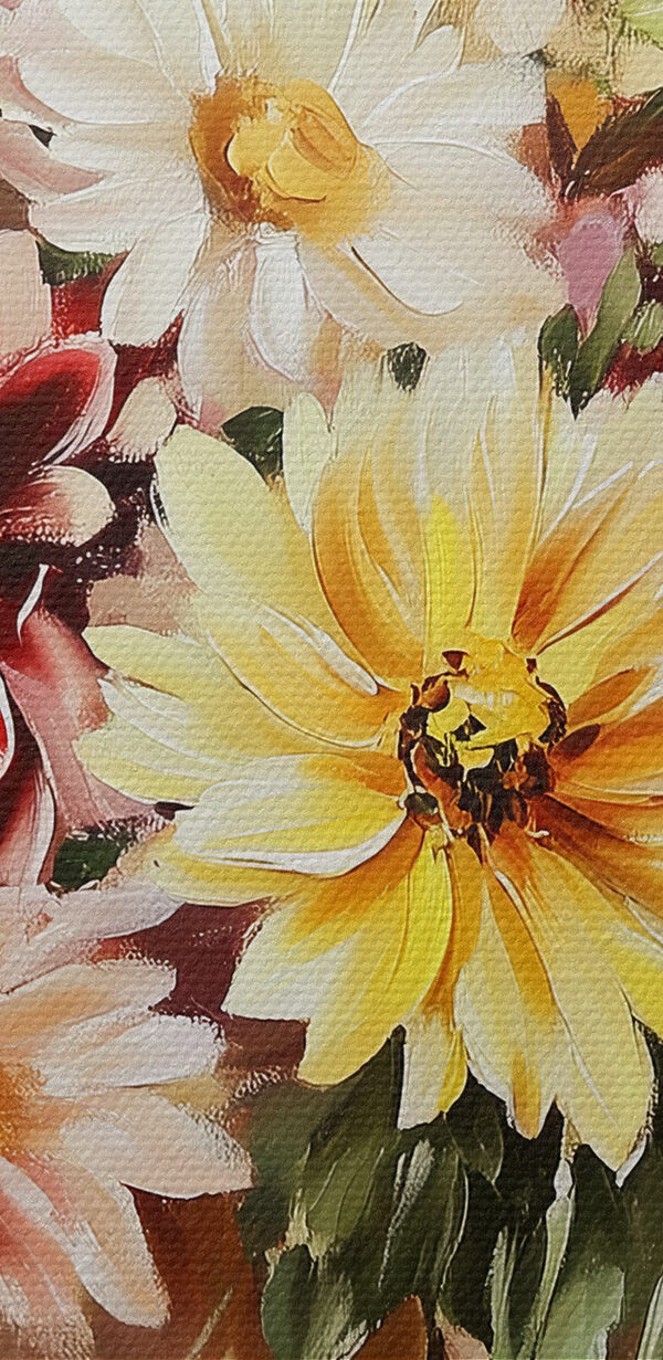 Painting of flowers in a vase Painting of flowers in a vase
