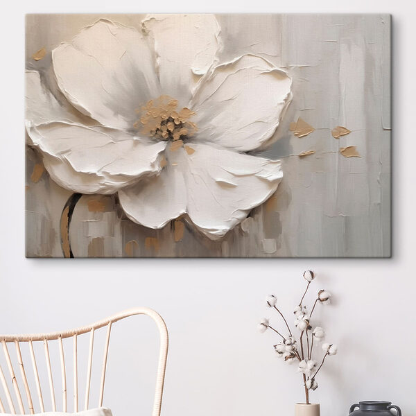 Delicate white floral elegance displayed