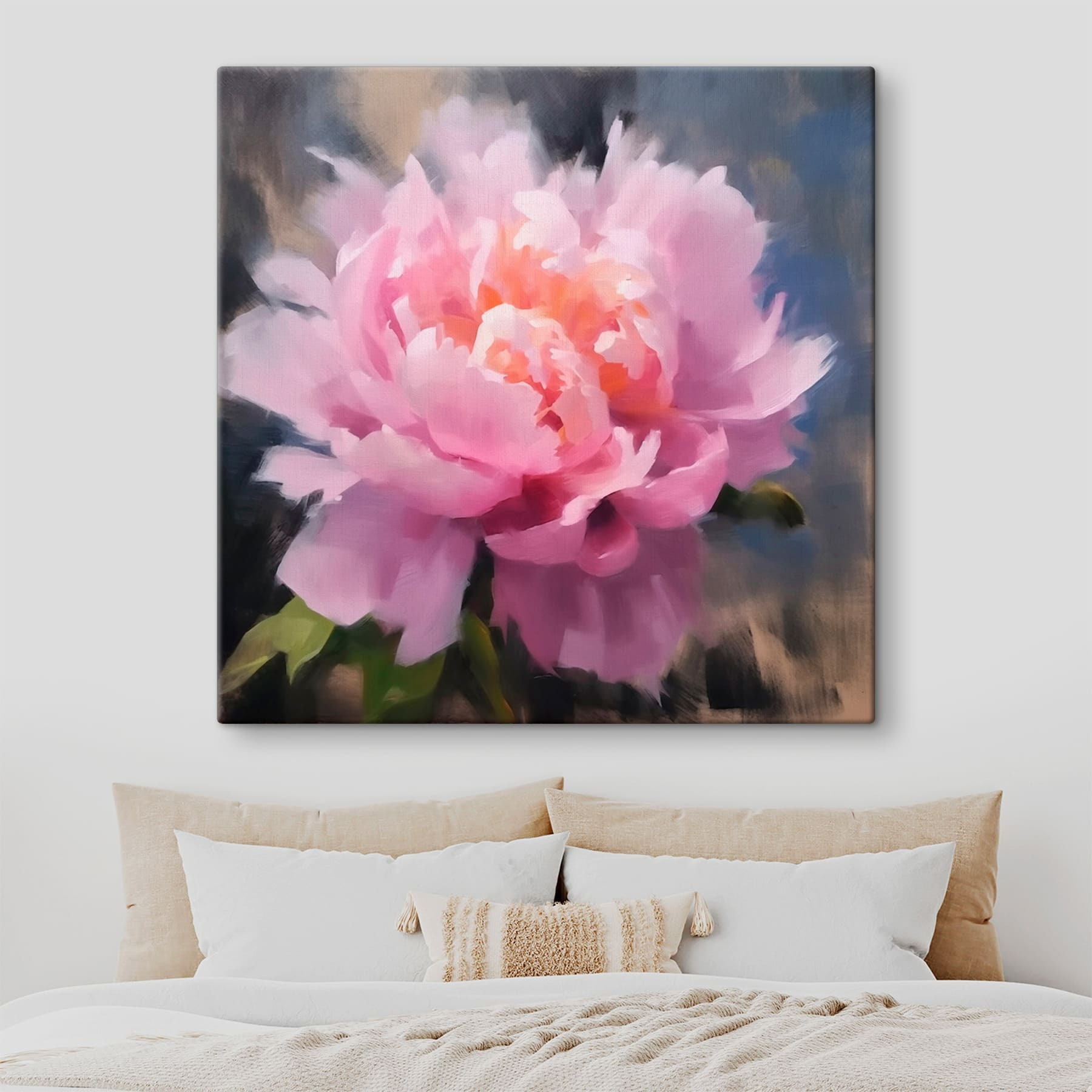 s43216pib1m - Flor rosa con hojas verdes - tegory