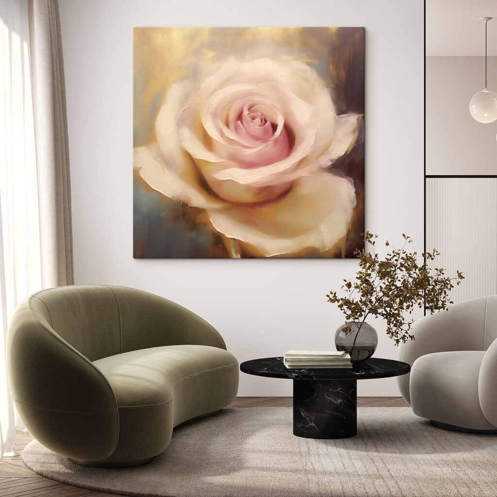 Elegant rose in soft hues Elegant rose in soft hues