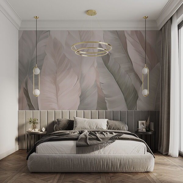 Soft hues in textured foliage patterns