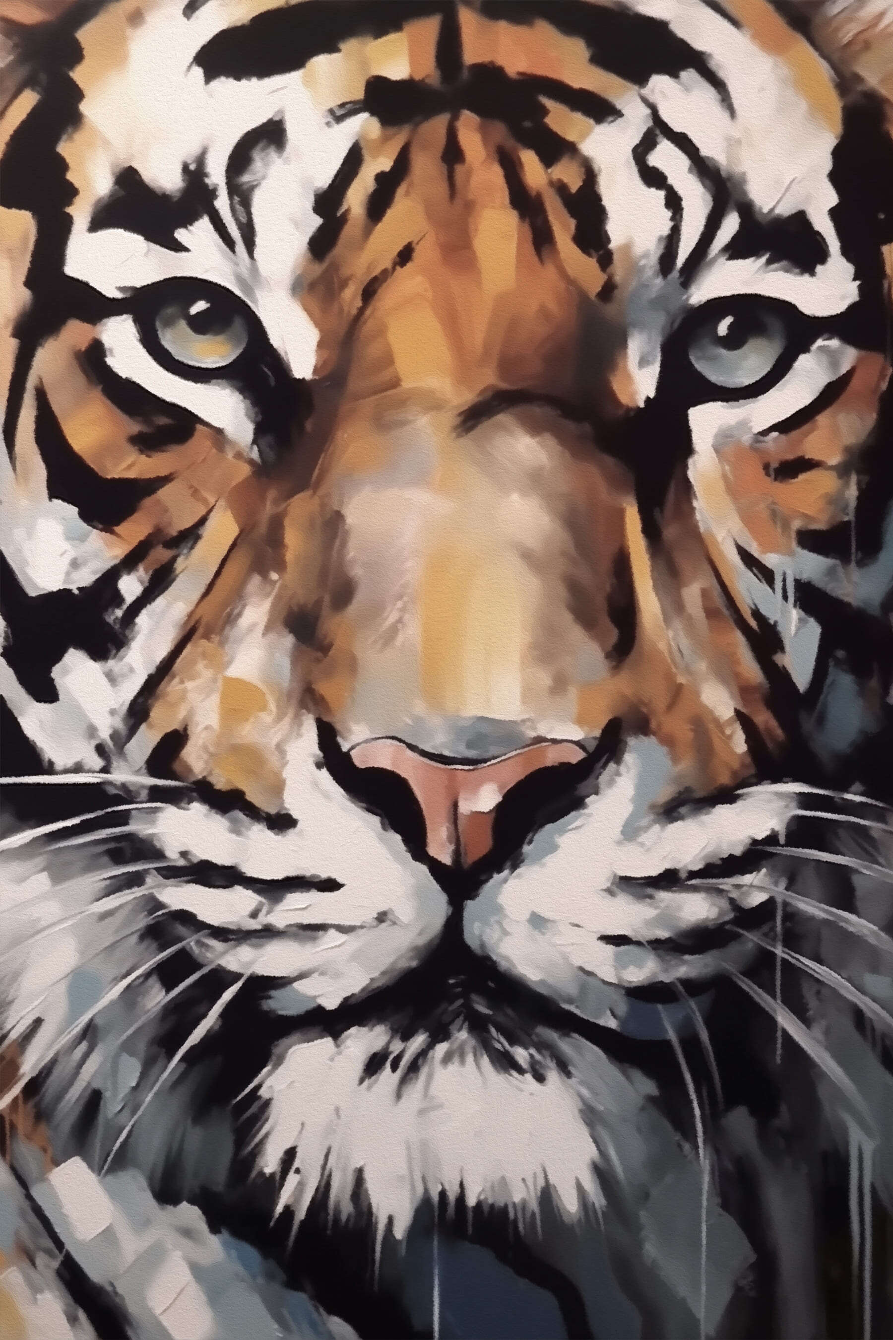 Painting of a tiger Painting of a tiger