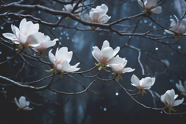 Árbol de flores blancas Árbol de flores blancas