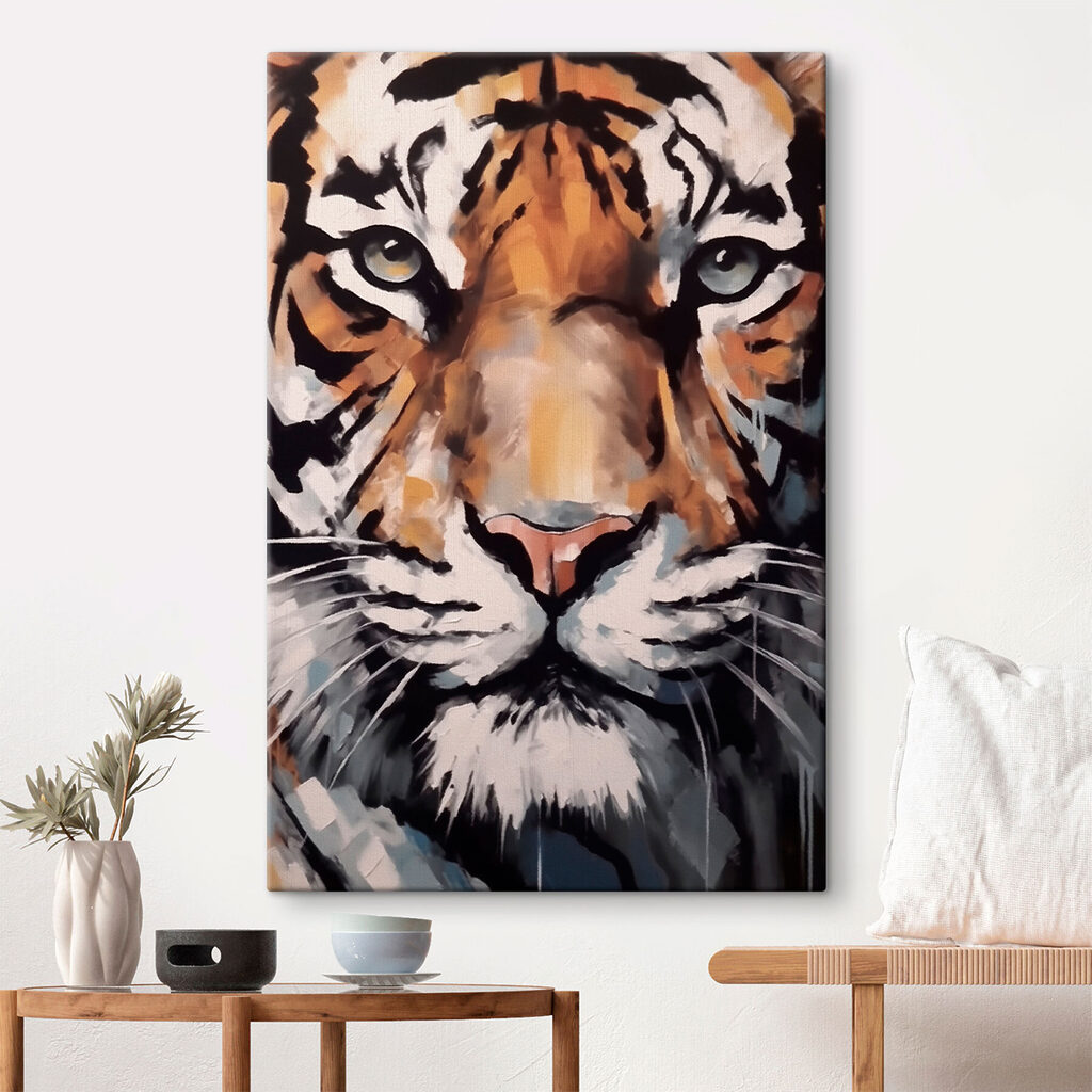 Painting of a tiger Painting of a tiger
