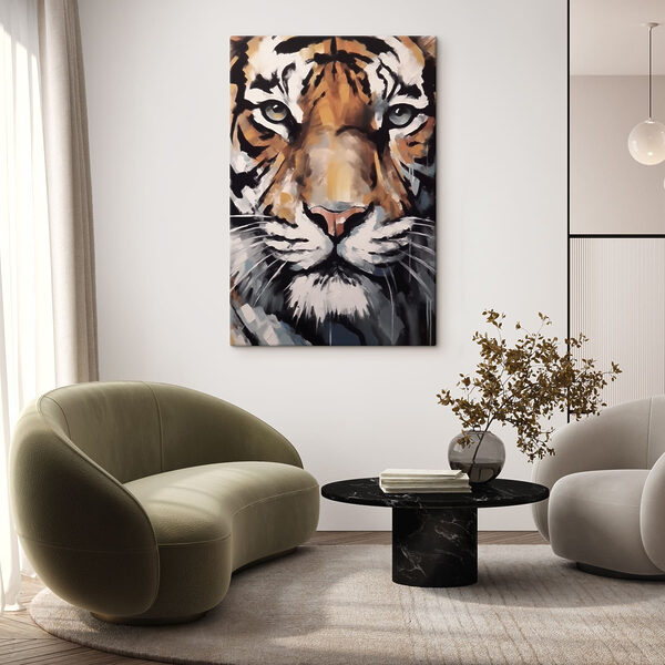 Painting of a tiger Painting of a tiger