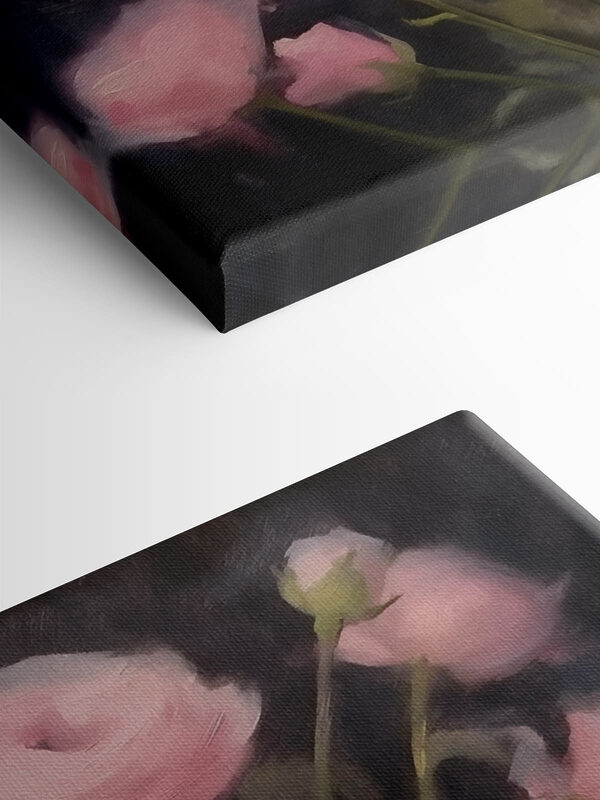 Painting of pink flowers Painting of pink flowers