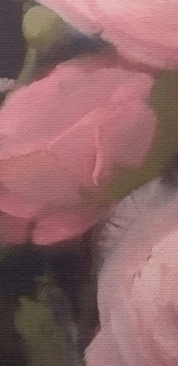 Painting of pink flowers Painting of pink flowers