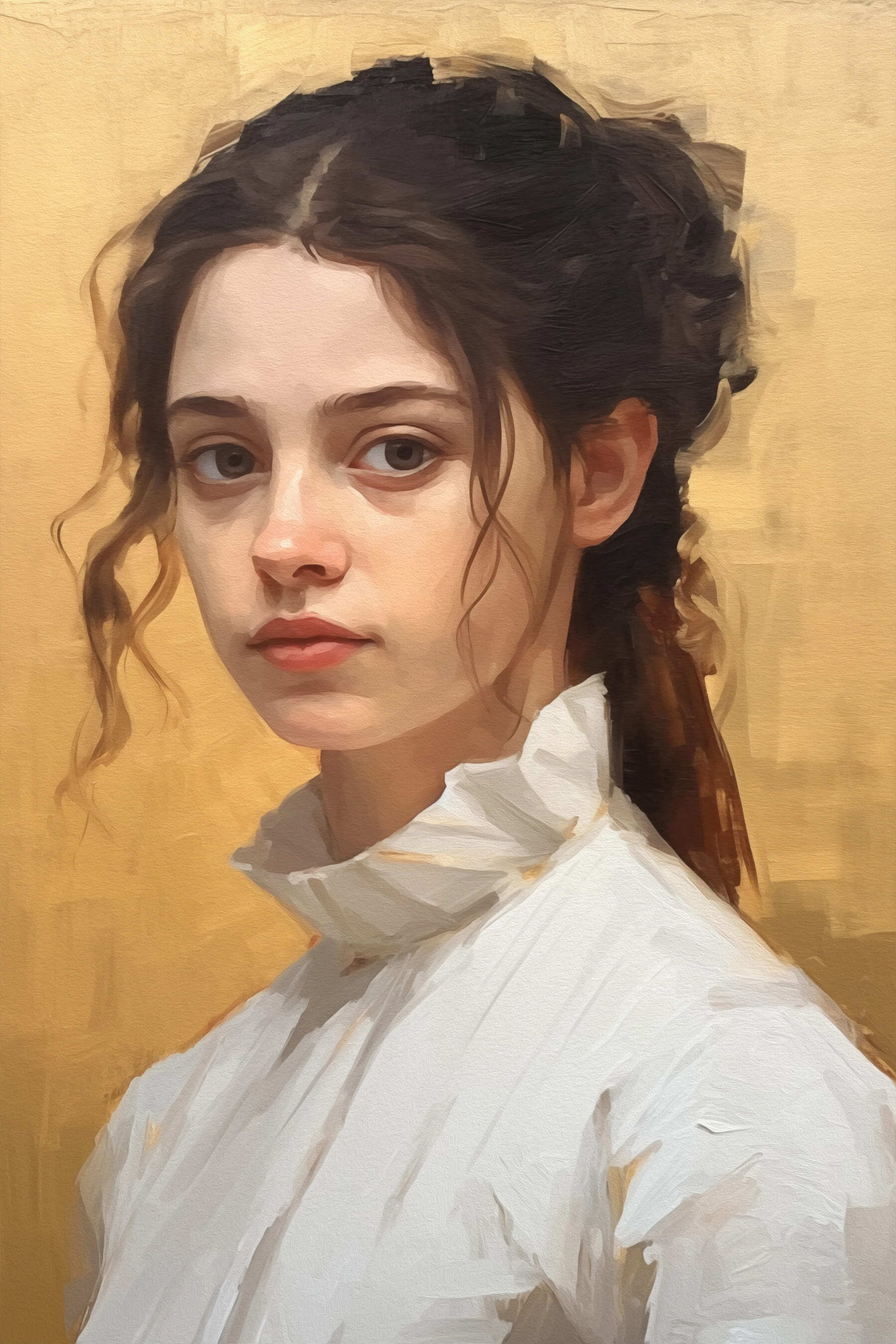 Woman in a white shirt Woman in a white shirt