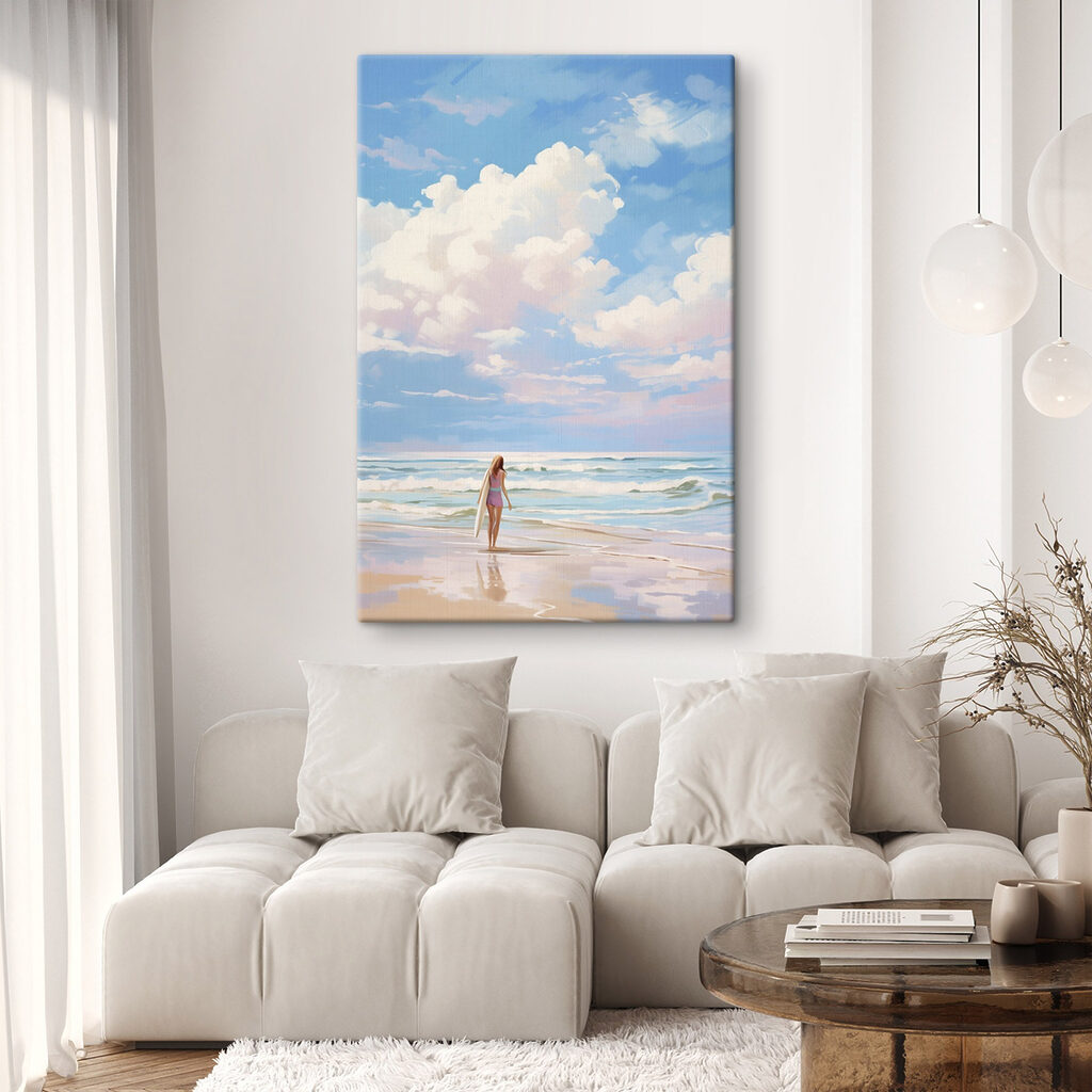 Girl holding a surfboard on a beach Girl holding a surfboard on a beach