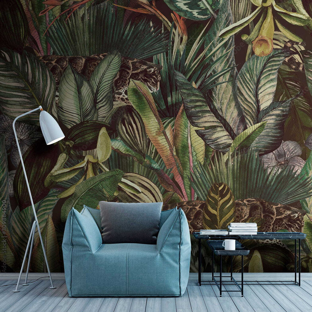 Pattern of tropical plants Pattern of tropical plants