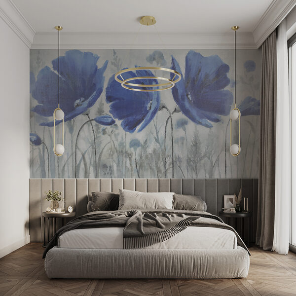 Pintura de flores azules Pintura de flores azules