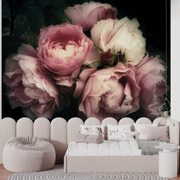Grupo de rosas rosas y blancas Grupo de rosas rosas y blancas