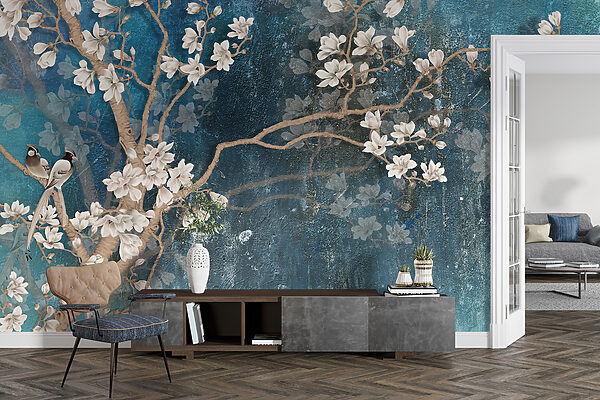 Rama de árbol con flores blancas u12150pih1r 600x400 - Rama de árbol con flores blancas