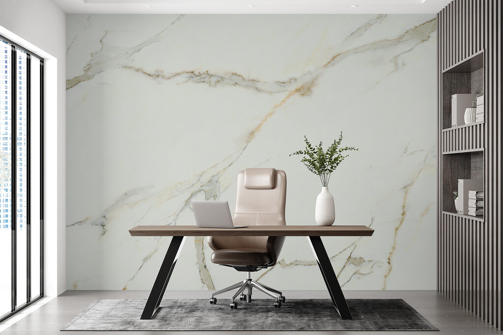 Elegant White Marble with Veins Elegant White Marble with Veins