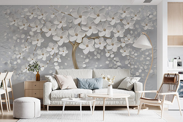 Árbol con flores y hojas blancas u37065pig10r 600x400 - Árbol con flores y hojas blancas
