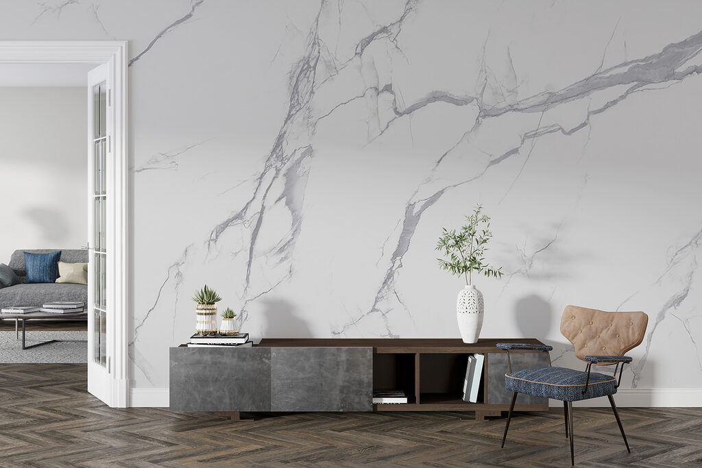 White marble with cracks White marble with cracks