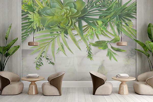 Planta verde con hojas Planta verde con hojas