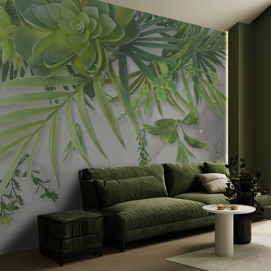 Planta verde con hojas