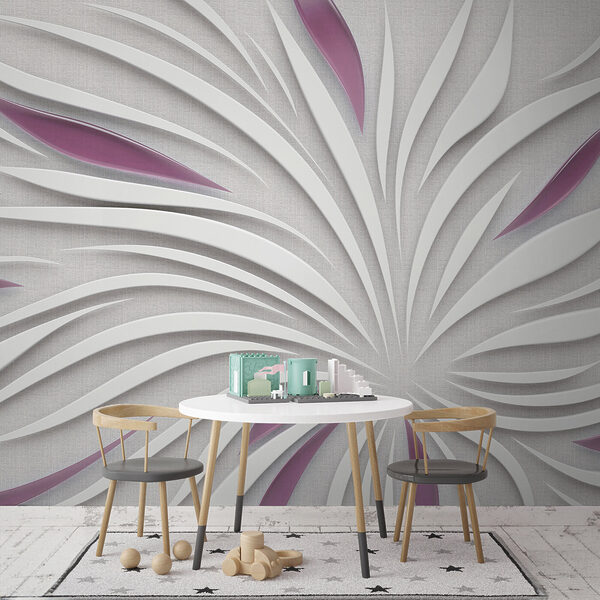 Un diseño blanco y morado Un diseño blanco y morado