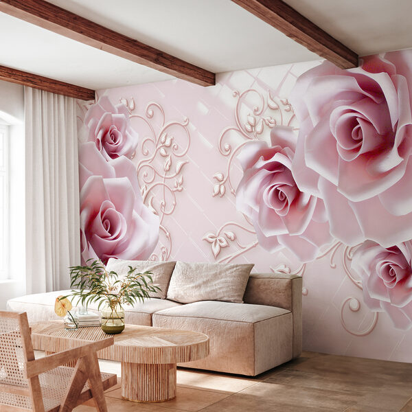 Delicadas rosas sobre un fondo suave Delicadas rosas sobre un fondo suave
