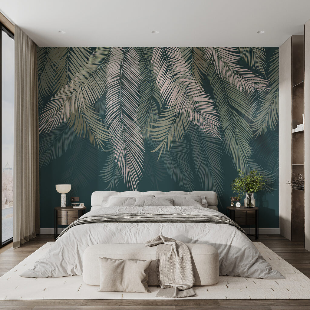 Group of palm leaves