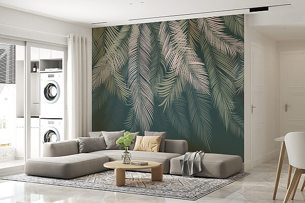 Group of palm leaves