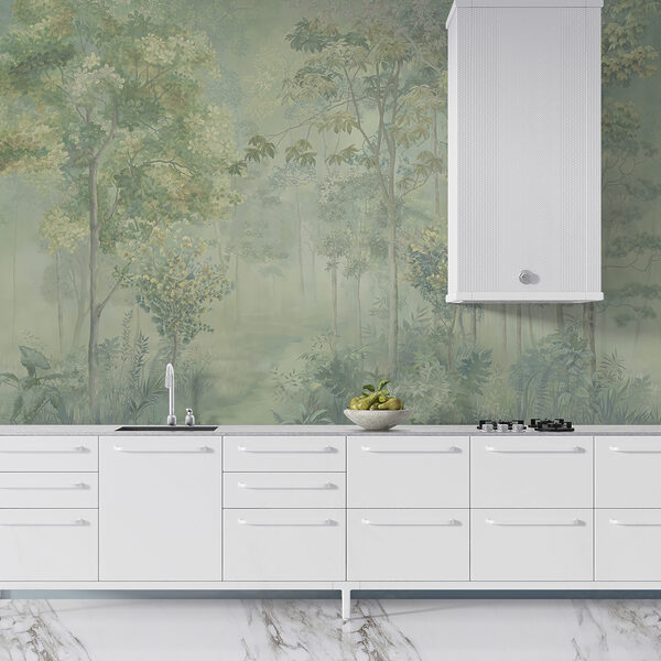 Painting of a forest