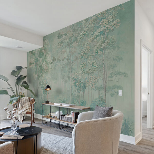 Papel pintado con árboles y plantas Papel pintado con árboles y plantas