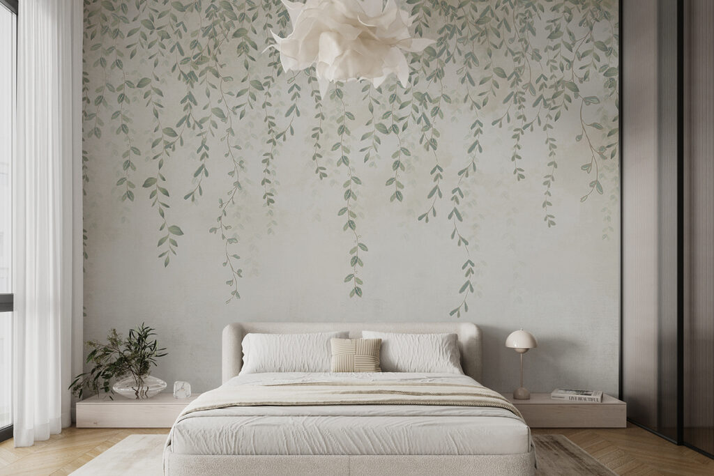 Painting of a vine with leaves