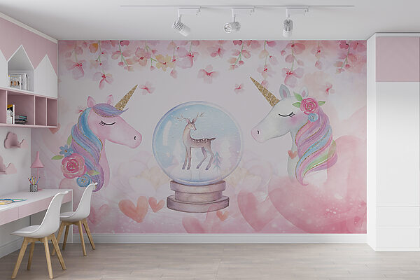 Unicornios y una bola de nieve Unicornios y una bola de nieve